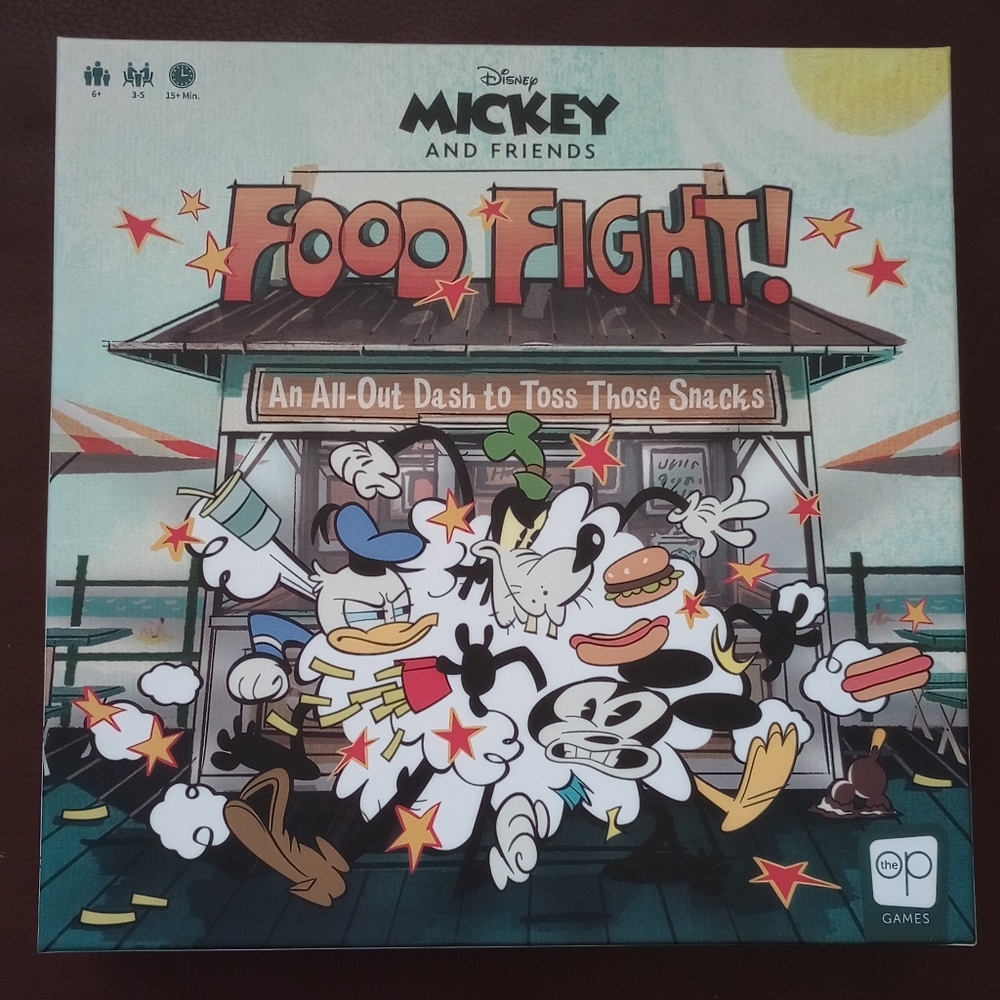 Disney Mickey & Friends Food Fight Board Game like new condition